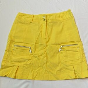 Yellow Jamie Sadock Ladies Golf Skort Size 2